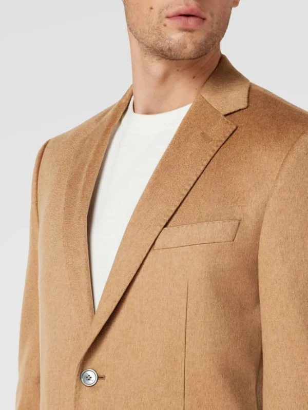 Rabatt ? BOSS Kaschmir-Sakko Mit 2-Knopfleiste Modell ‘Janson’ – Beige ? 4