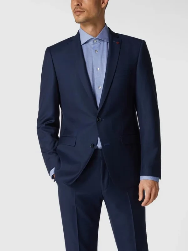 Schlussverkauf ? Roy Robson Slim Fit 2-Knopf-Sakko Aus Merinowolle – Marineblau ? 5