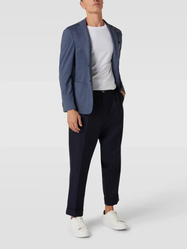 Bester Verkauf ? Baldessarini Slim Fit 2-Knopfsakko Mit Anstecknadel Modell ‘Seba’ – Blau ? 1