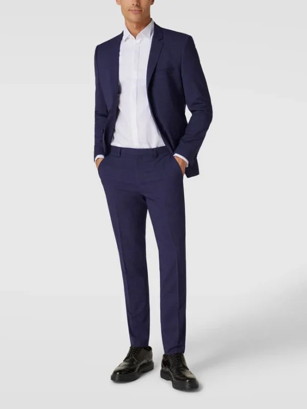 Neu ? HUGO Extra Slim Fit 2-Knopf-Sakko Mit Karomuster Modell ‘Arti’ – Royalblau ? 1