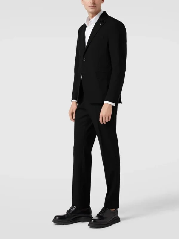 Aktion ? Tommy Hilfiger Anzug Mit Anstecknadel Modell ‘MAN CONSTRUCTED SUIT’ – Schwarz ✨ 1