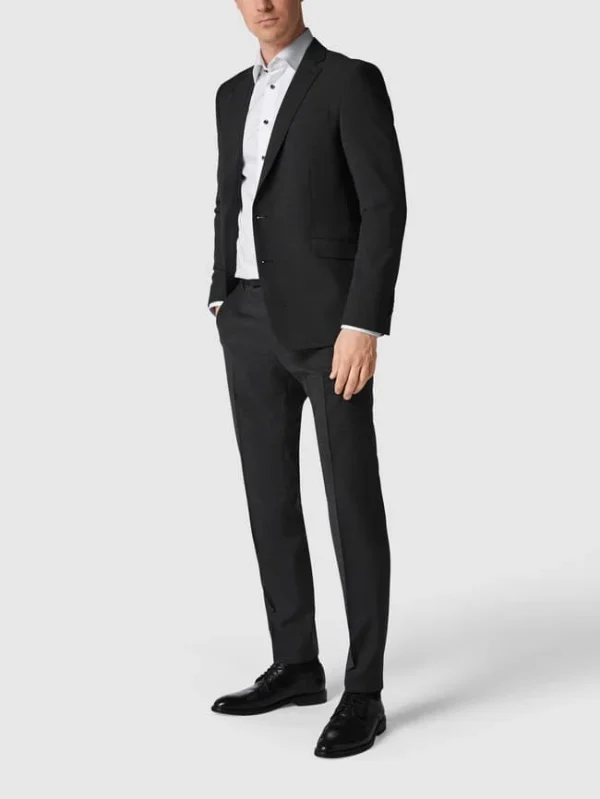 Rabatt ? Strellson Slim Fit 2-Knopf-Sakko Mit Stretch-Anteil ‘Flex Cross’ – Anthrazit ✔️ 1