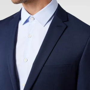 Rabatt ⌛ Matinique Slim FIt 2-Knopf-Sakko Mit Stretch-Anteil Modell ‘George’ – Marineblau ? 11