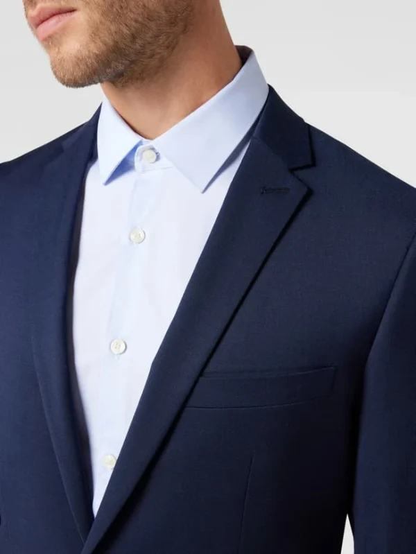 Rabatt ⌛ Matinique Slim FIt 2-Knopf-Sakko Mit Stretch-Anteil Modell ‘George’ – Marineblau ? 4