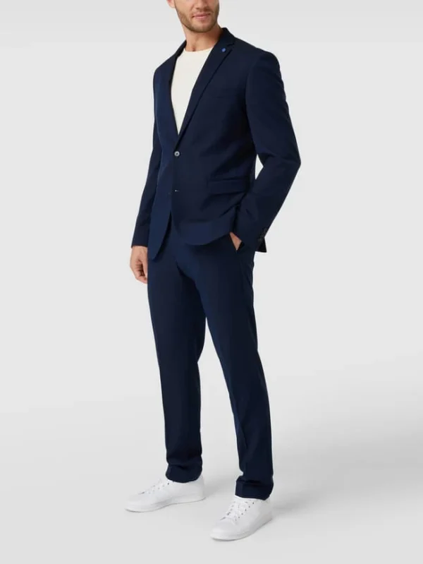 Beste Bewertungen von ? S.Oliver BLACK LABEL Slim Fit 2-Knopf-Sakko Mit Webstruktur – Marineblau ? 1