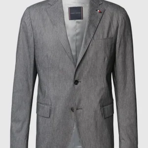 Bestpreis ? Tommy Hilfiger Slim Fit Sakko Mit Nadelstreifen – Anthrazit ? 9