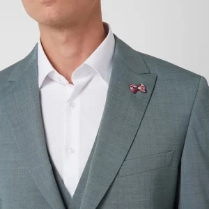 Besorgen ? Atelier Torino Slim Fit 2-Knopf-Sakko Aus Schurwollmischung Modell ‘Tancredo’ – Grün ? 12