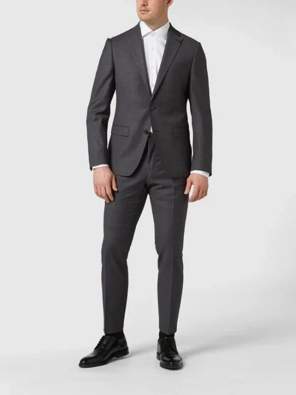 Bestpreis ⭐ Roy Robson Slim Fit 2-Knopf-Sakko Aus Schurwolle ‘Techno Suit’ – Mittelgrau ? 1