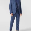 Bestpreis ❤️ BOSS Slim Fit Anzughose Mit Allover-Muster Modell ‘Genius’ – Blau ? 7