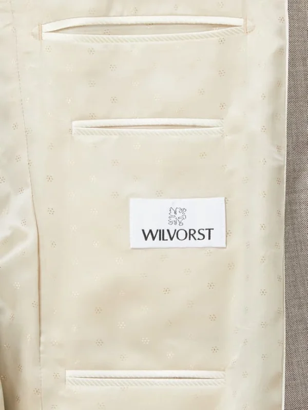 Rabatt ✨ Wilvorst 2-Knopf-Sakko Aus Wolle – Beige ? 7