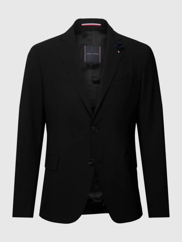 Aktion ? Tommy Hilfiger Anzug Mit Anstecknadel Modell ‘MAN CONSTRUCTED SUIT’ – Schwarz ✨ 3