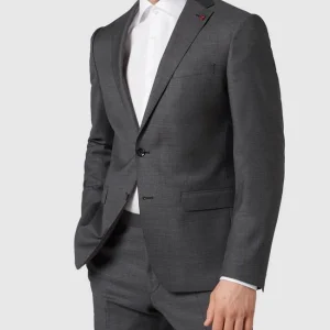 Bestpreis ⭐ Roy Robson Slim Fit 2-Knopf-Sakko Aus Schurwolle ‘Techno Suit’ – Mittelgrau ? 13